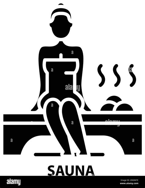 Icono De Sauna Signo Vectorial Negro Con Trazos Editables Ilustraci N