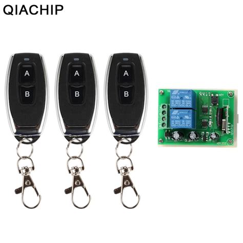 Qiachip Mhz Universal Wireless Remote Control Switch Dc V Ch Rf