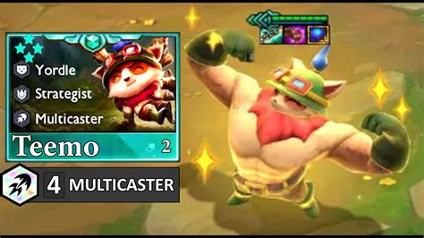 4 Star Teemo ⭐⭐⭐⭐ Spams Rrrrr With Blue Blessing And 4 Multicaster