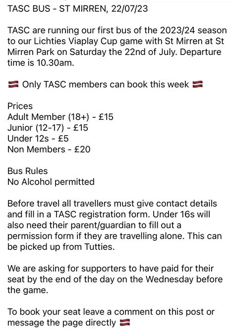 Arbroath FC On Twitter RT TASC1878 TASC BUS ST MIRREN 22 07 23