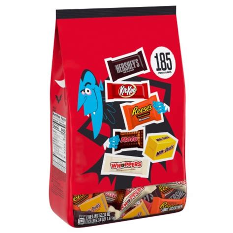 Hershey Assorted Chocolate Flavors Bite Size Halloween Candy Bulk ...