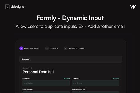 Webflow Showcased Dynamic Input