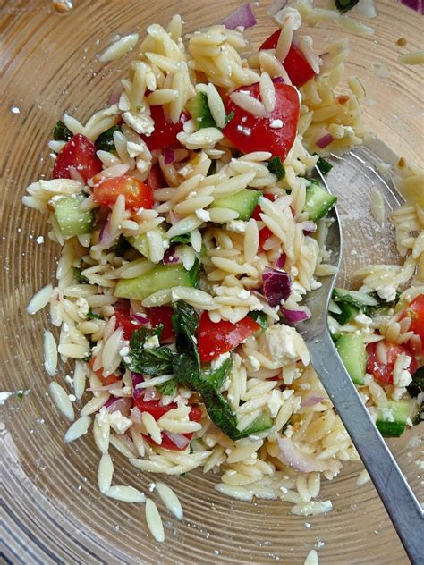 Lancashire Food: Greek Orzo salad