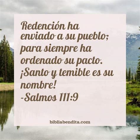 Explicación Salmos 111 9 Redención ha enviado a su pueblo para