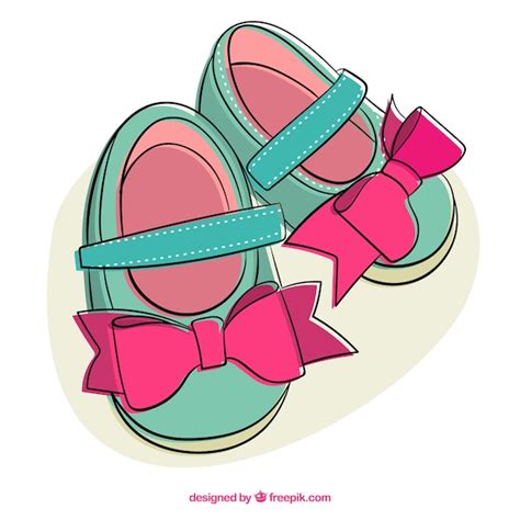 Bonito Sapatos Da Menina Ilustra O Baixar Vetores Gr Tis