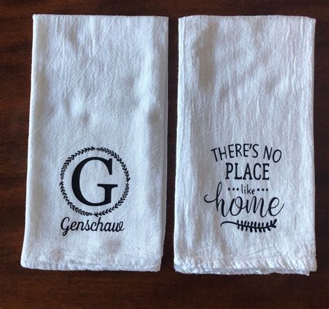 Personalized Tea Towels Farmhouse Tea Towels Kitchen Decor Etsy