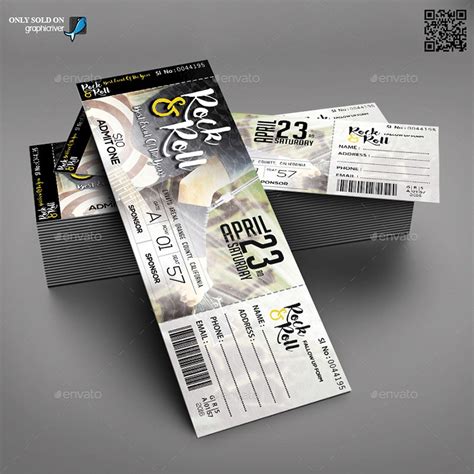 20 Best Eventconcert Ticket Psd Templates Psd Templates