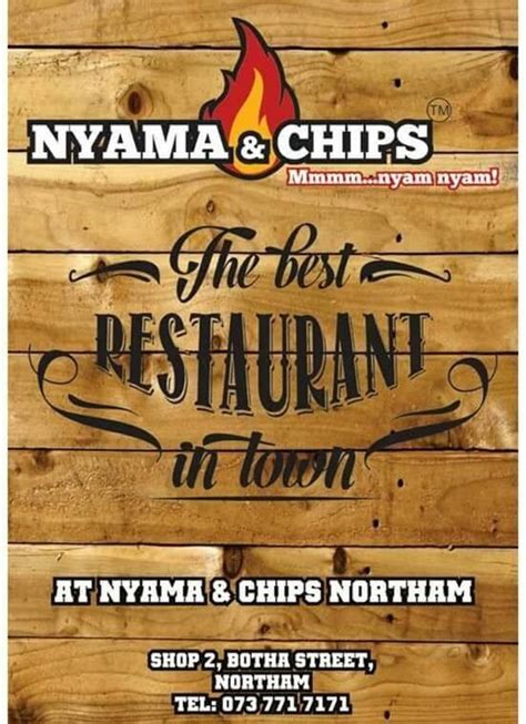 Menu At Nyama And Chips Northam Restaurant Northam