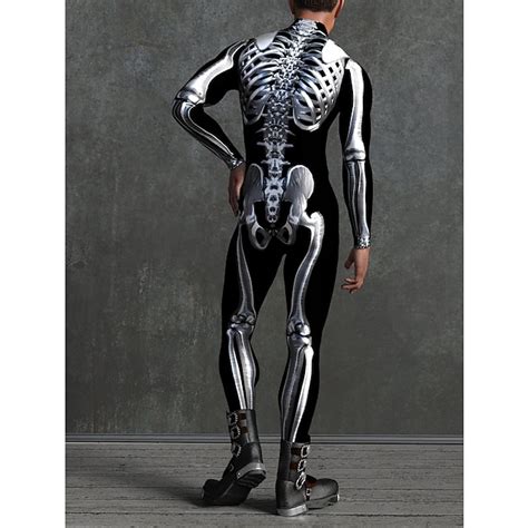 Skeleton Skull Carnival Costume Full Body Suit Cosplay Costume