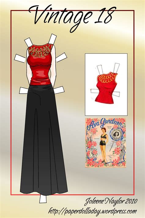 Pin by Synøve Andreassen on PAPERDOLLS 58 Paper doll dress Paper