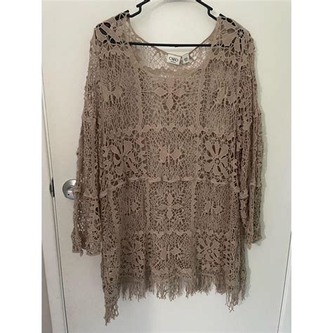 CATO Womens Plus Size Boho Layer Top Size 22 24W Depop