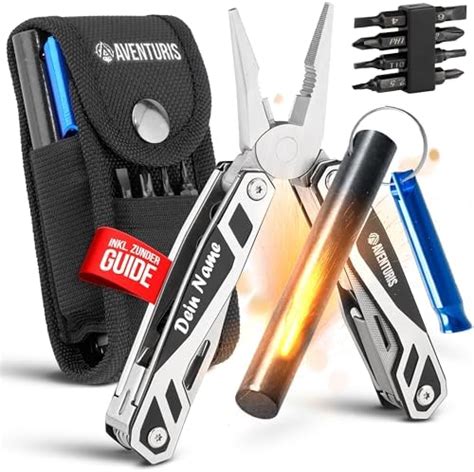 AVENTURIS Multitool Feuerstahl Set PERSONALISIERT Survival Outdoor