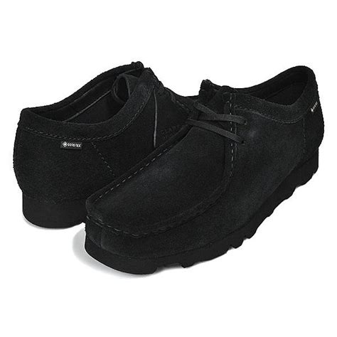 クラークス ワラビー ゴアテックス CLARKS WALLABEE GORE TEX BLACK SUEDE 26149449 ブラック 防水