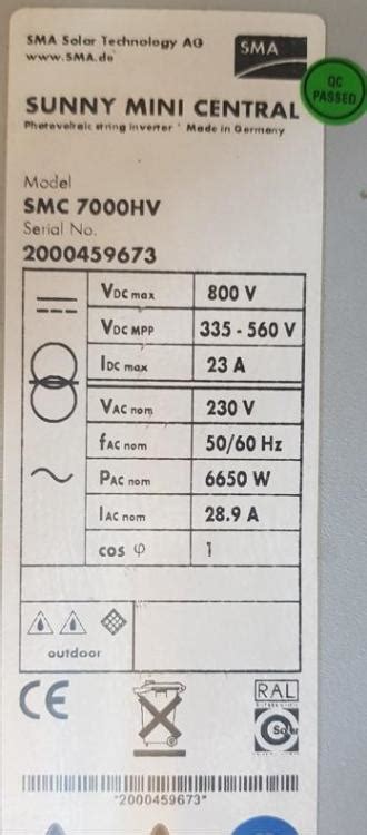 Sma Sunny Mini Central Smc Hv Price R Classifieds Power