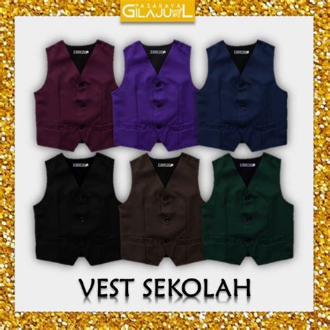 READY STOCK VEST SEKOLAH PENGAWAS BRAND VINTER SEKOLAH RENDAH