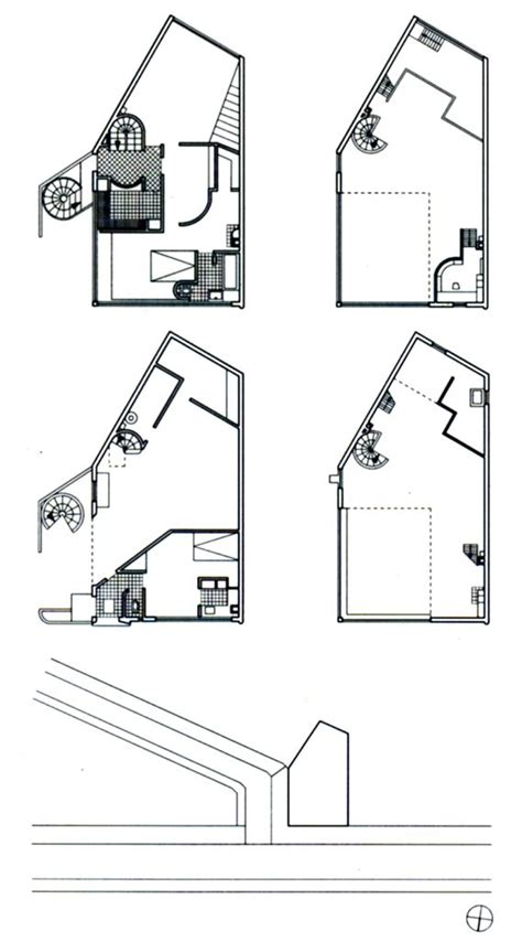 Four Diagrams Showing The Different Parts Of A House