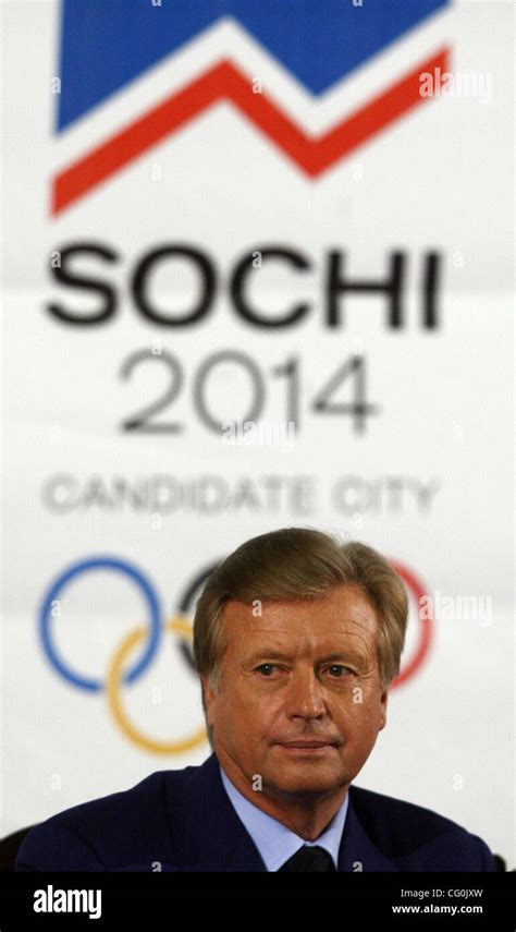 Russian Olympic Committee Chairman Leonid Tyagachev Russian City Of