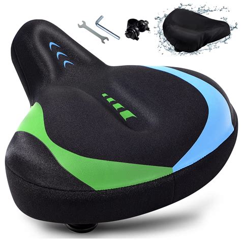 CDYWD Oversized Bike Seat For Men Women Comfort Extra Wide Cushion