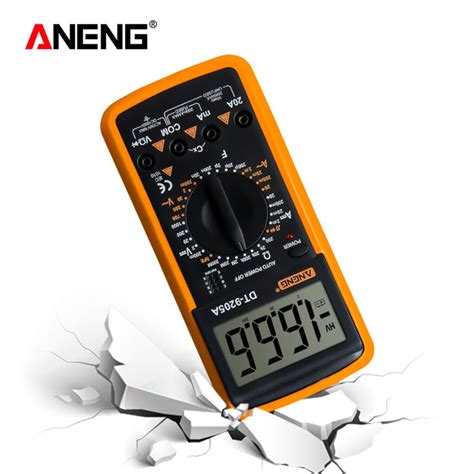 Aneng Dt A Digital True Rms Multimeter With Ncv And Transistor