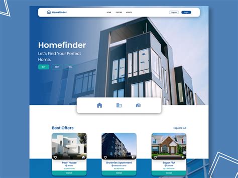 Homefinder Landing Page By Aziz Mujahiddin Nugraha Pearl House Landing