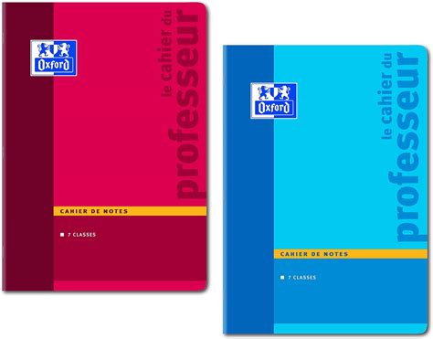 Oxford Enseignants Cahier De Notes Carnet De Bord Papier 90 G 44 Pages