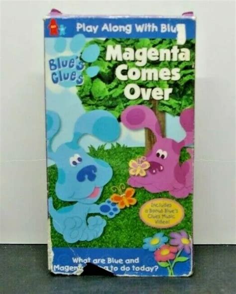 Nick Jr Blues Clues Magenta Comes Over Vhs Video Tape Nickelodeon Rare Porn Sex Picture