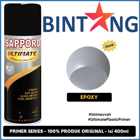 Jual Pilox Sapporo Ultimate B12 Primer Grey 400ml Epoxy Poxy Epoksi