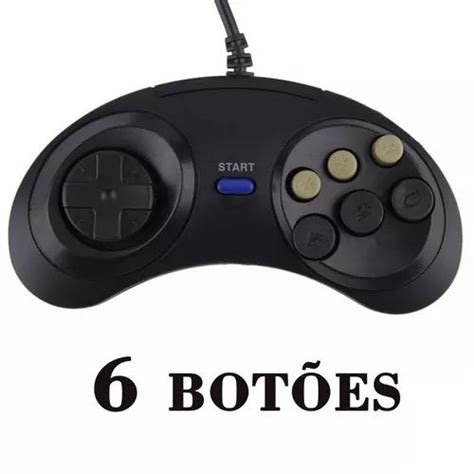 02 Joystick Controle Mega Drive Master Syst Em Brasil Clasf Jogos