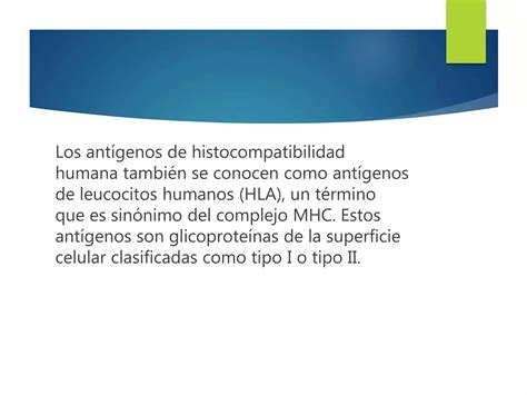 Complejo Mayor De Histocompatibilidad Ppt