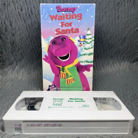 Barney Waiting For Santa Vhs Tape Sing Along Lyons Group Christmas