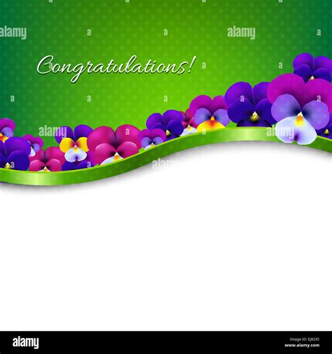 Congratulations Card With Flowers Hi Res Stock Photography And Images