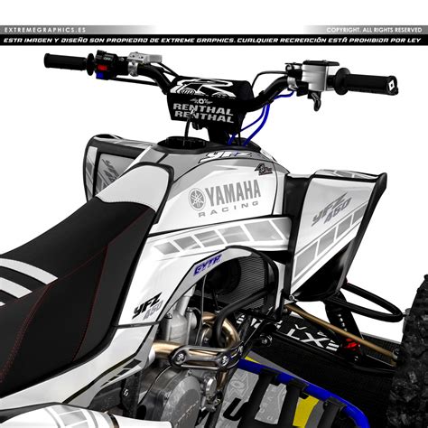 Adhesivos Quad Yamaha Yfz Aniversario Blanco Extremegraphics Es