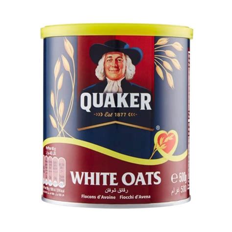 Quaker Quick Cooking White Oats 500 Gm Tin Lahore Basket