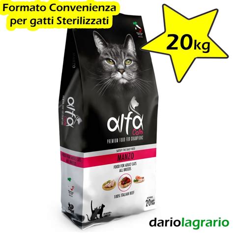 Alfa Gatto Manzo Croccantini Per Adulti E Sterilizzati Kg