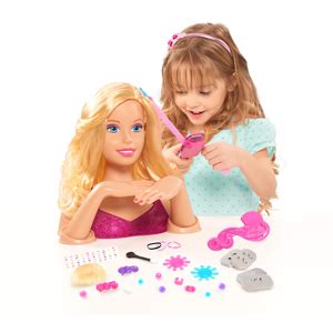 Barbie Giochi Preziosi Bar Deluxe Styling And Make Up Head Hair