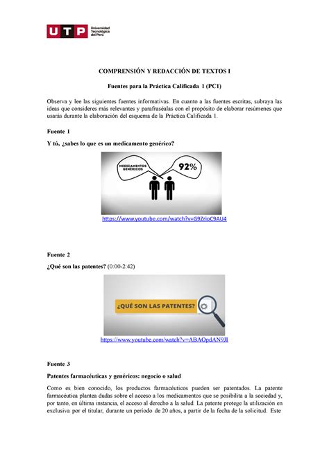 Semana Fuentes De Informaci N Pr Ctica Calificada Comprensi N