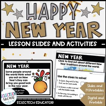 New Year 2024 Traditions Around The World Slides,Digital Activities ...