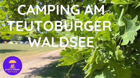 Camping Am Teutoburger Waldsee Youtube