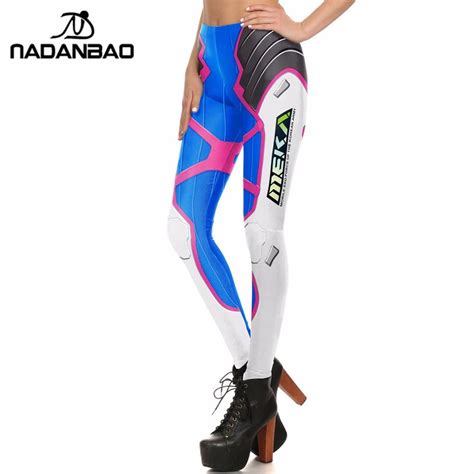 Nadanbao Women Leggings Super Hero D Va Game Printed Leggings Pants