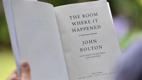 Official says White House political appointees "commandeered" Bolton book review