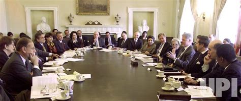 Photo President Clinton Cabinet Meeting