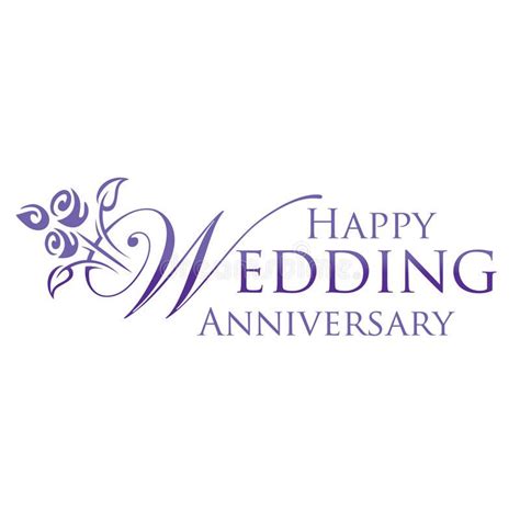 Happy Wedding Anniversary Wedding Anniversary Greeting In Purple And