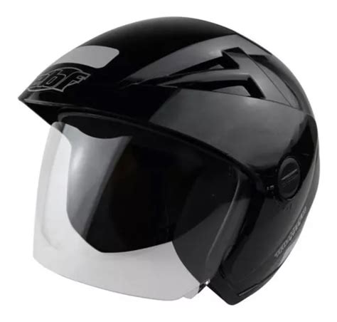 Capacete Aberto Ebf Thunder Open Solid Preto