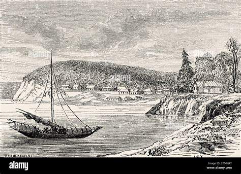 View Of Alexandrovsk Strait Of Tartary Russia Old 19th Century