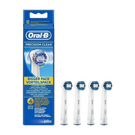 Braun Oral B Precision Clean Electric Toothbrush Brush Heads 4 Pack Small Appliances From