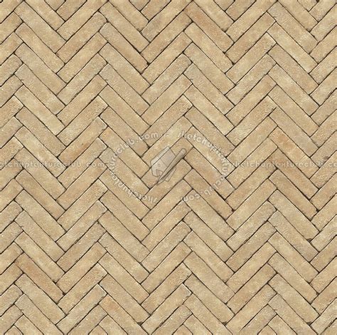 Cotto Paving Herringbone Outdoor Texture Seamless 06730