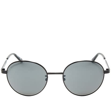 Balenciaga Round Sunglasses Black And Grey End