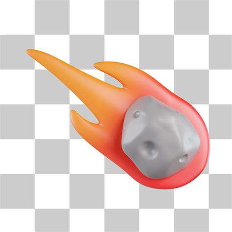 Premium Psd Falling Meteor 3d Icon