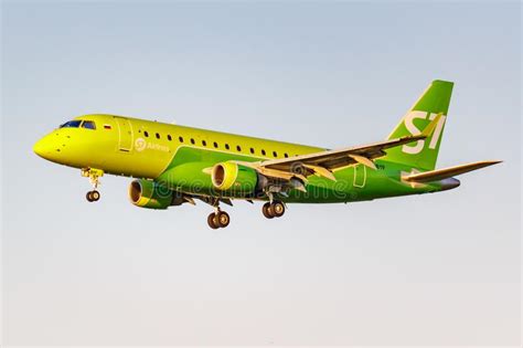 Moscow Russia June Aircraft Embraer Erj Su Vq Byf Of S