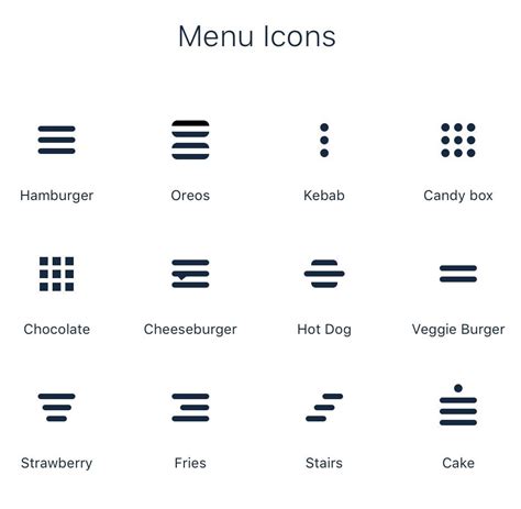 Hi On Twitter Rt Vitalyf There Are Many Flavors Of Hamburger Icons